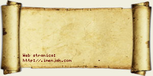 Janko Debeljak vizit kartica